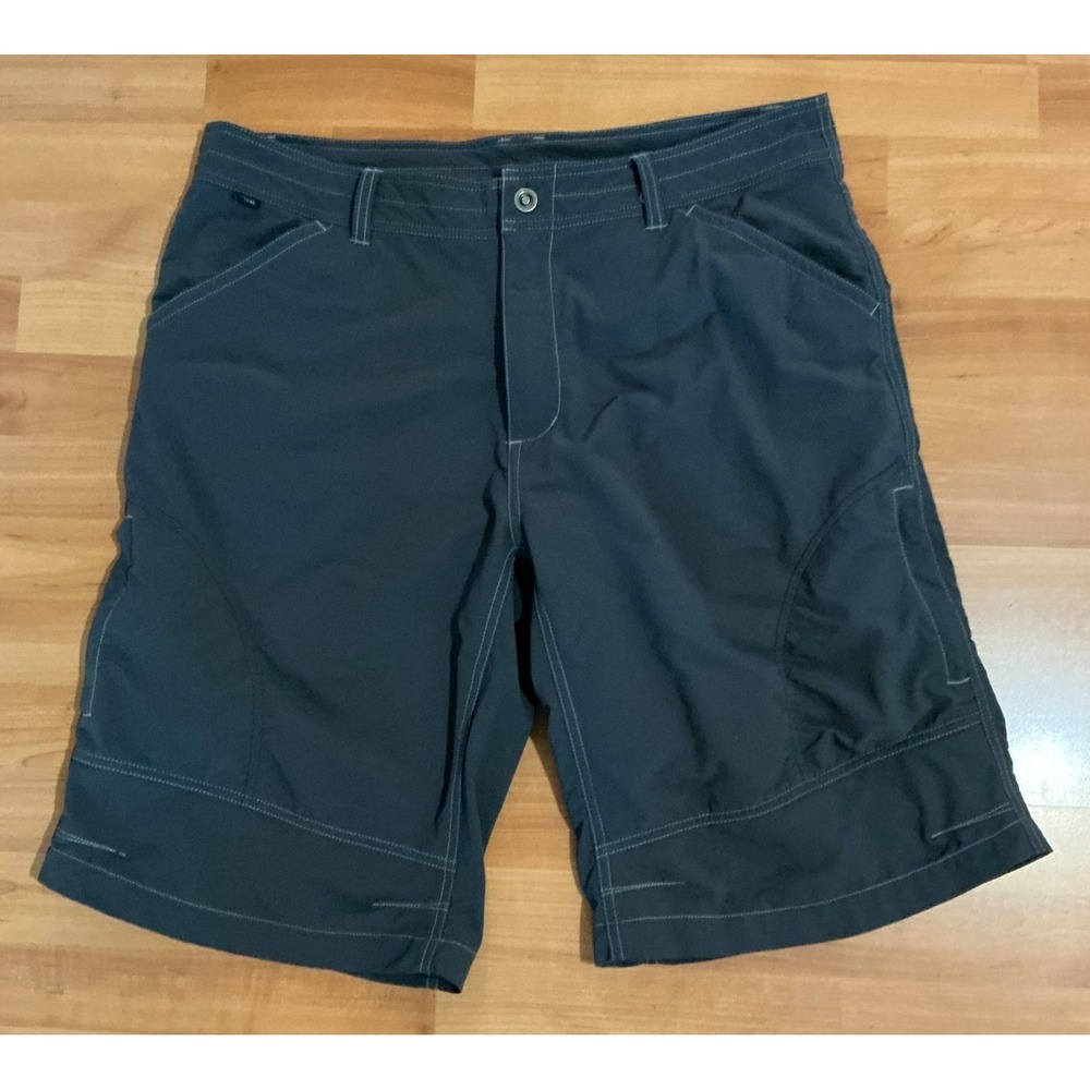 KUHL‎ Men's Technical Nylon-Spandex Short Sz 38 Gray Stretch Hiking Outdoor
